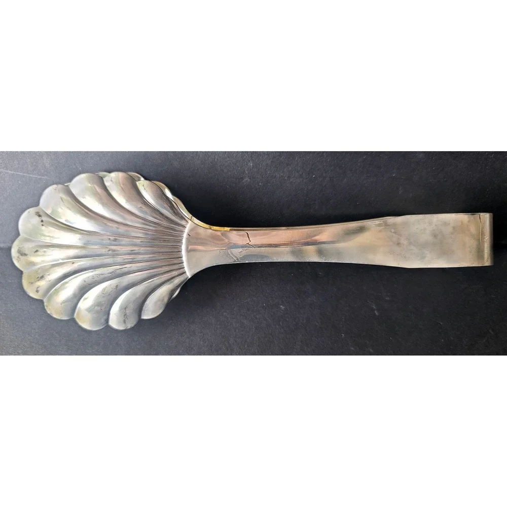 International Silver‎ Company 9 Inch Silverplated Shell Serving Tong NEW in Box
